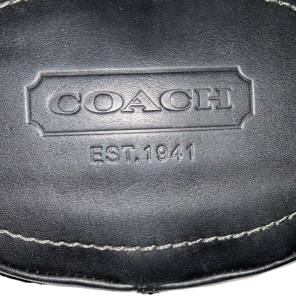 Coach Vintage Bleecker Tattersall Duffle Bucket Bag 11422 Black - Picture 7 of 11